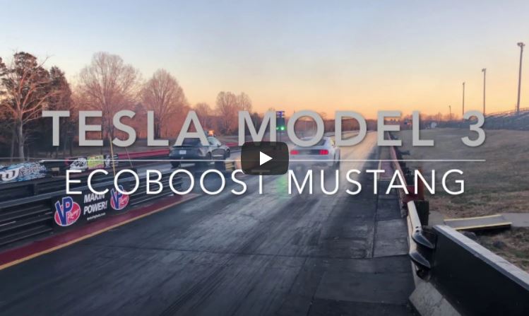 Duel Ford Mustang 2,3l EcoBoost – Tesla Model 3